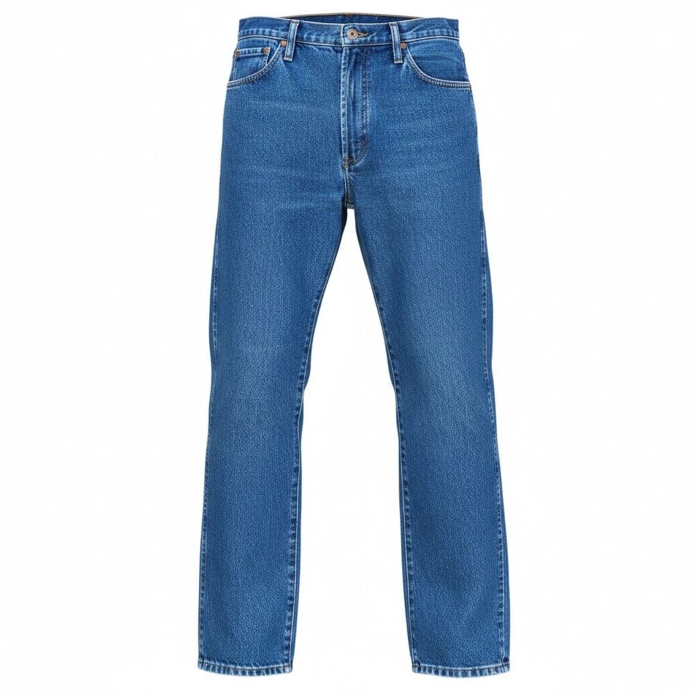 Wrangler Cowboy Cut Jeans Mens Size 35 X 34 Blue 13MWZGK Medium Wash 100% Cotton - Picture 2 of 9